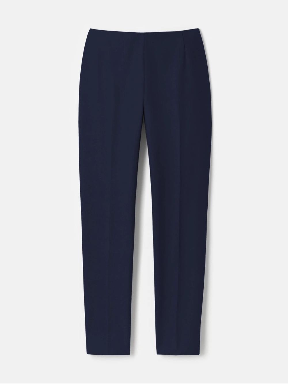 Lafayette 148 Techno Stretch Twill Stanton Ankle-Length Pants in Blue Ink (12)